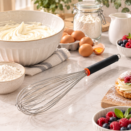 Totul pentru Cofetarie, Patiserie,Pizza - Tel inox 30 cm cu maner ergonomic 170071