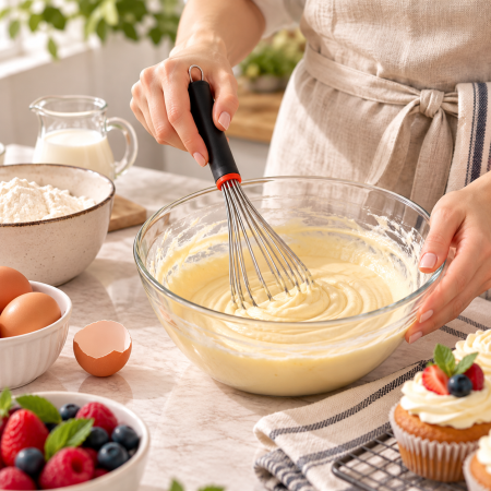 Totul pentru Cofetarie, Patiserie,Pizza - Tel inox pentru bucatarie cu maner ergonomic