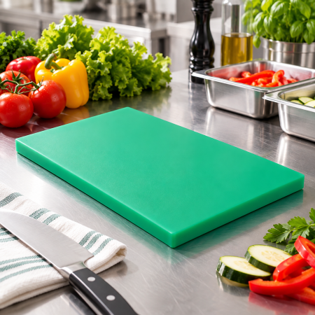 Totul pentru Cofetarie, Patiserie,Pizza - Tocator Neted 400x300xh2 cm - HACCP - Green - G651063