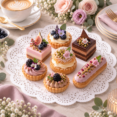 Tortita decorativa rotunda pentru prajituri