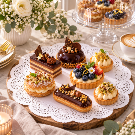 Tortita decorativa rotunda pentru prajituri