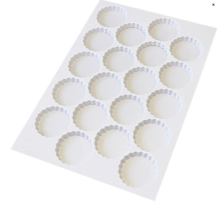 Totul pentru Cofetarie, Patiserie,Pizza - Foaie de taiat rotund ondulat Ø 9 cm