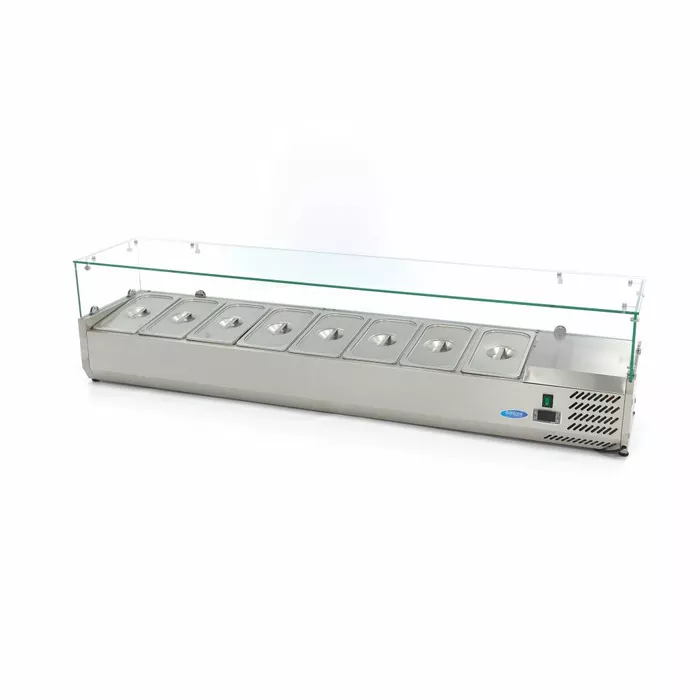 Vitrine pizza - Vitrină Ingrediente Pizza 8 x GN1/3 - 180 cm
