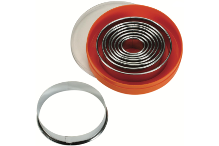 Totul pentru Cofetarie, Patiserie,Pizza - Set decupatoare Inox 9 piese