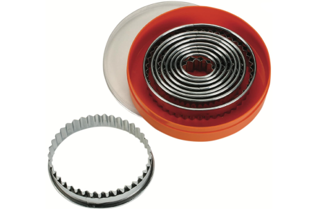 Totul pentru Cofetarie, Patiserie,Pizza - Set decupatoare Inox 9 piese