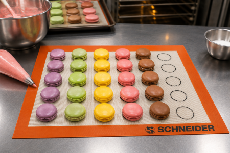 Totul pentru Cofetarie, Patiserie,Pizza - Covoras din silicon pentru macarons 300x400 mm
