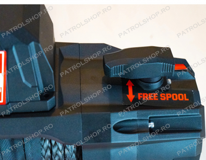 Electric winch Grizzly 13500 lbs - 6123 kg - synthetic rope - PATROL SHOP [2]