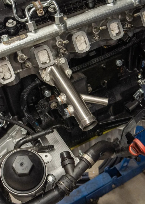 Flansa furtun lichid racire motor BMW 3.0d M57 IOD [3]