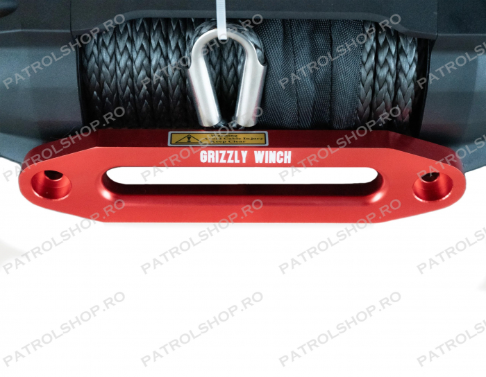 Electric winch Grizzly 13500 lbs - 6123 kg - synthetic rope - PATROL SHOP [3]