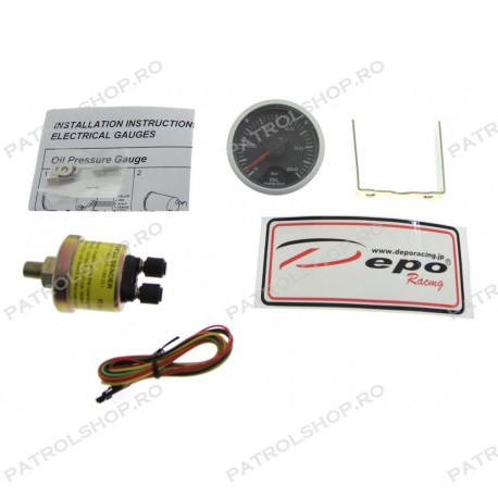 Oil pressure gauge DEPO 52 mm - PATROL SHOP [2]