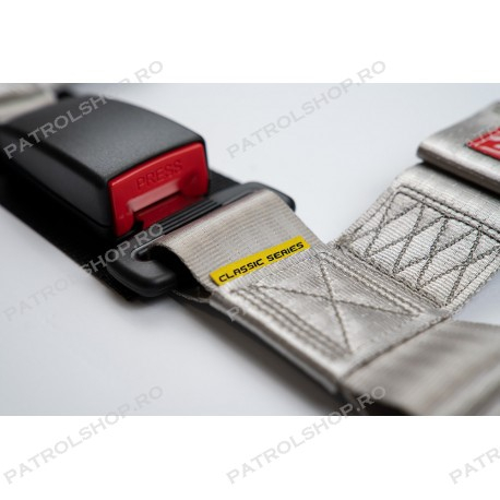 4 point seat belt RACES 2" grey - PATROL SHOP [8]