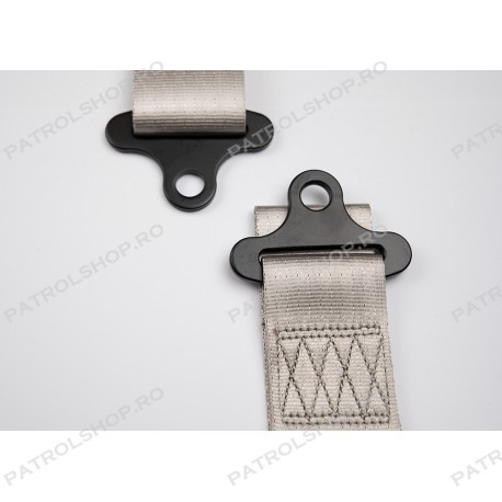 4 point seat belt RACES 2" grey - PATROL SHOP [6]