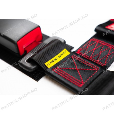 Centura de siguranta 4 puncte RACES 2" negru - PATROL SHOP [7]