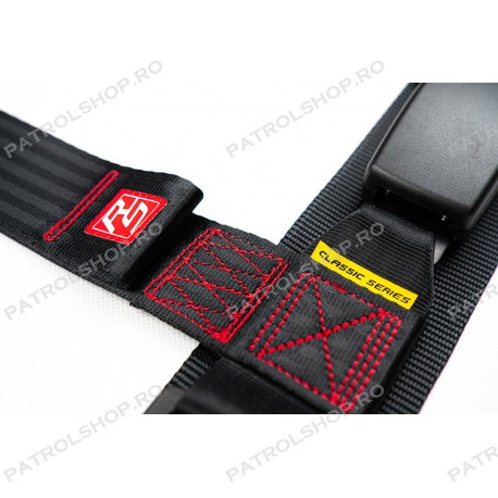 Centura de siguranta 4 puncte RACES 2" negru - PATROL SHOP [4]