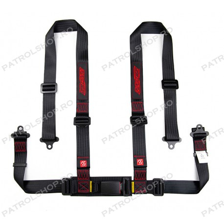 Centura de siguranta 4 puncte RACES 2" negru - PATROL SHOP [1]