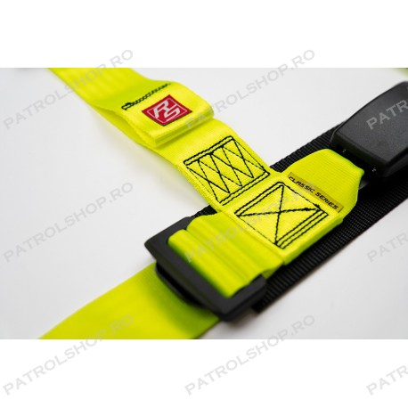 4 point seat belt RACES 2" neon - PATROL SHOP [3]