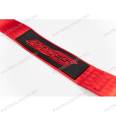 Centura de siguranta 4 puncte RACES 2" rosu - PATROL SHOP [3]
