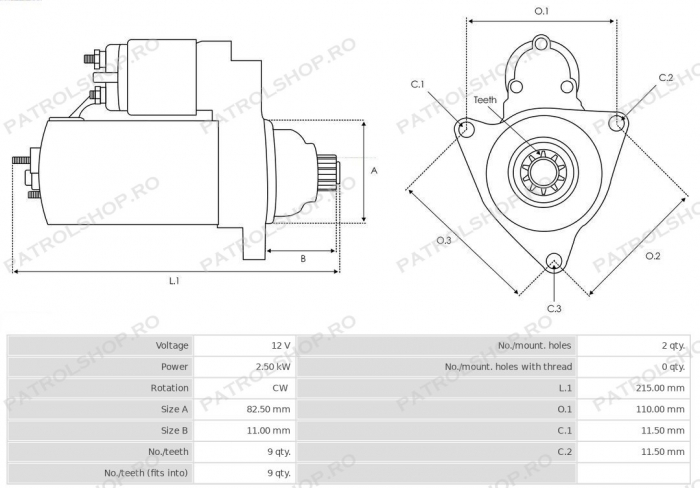Starter Nissan Patrol Y61 3.0 - PATROL SHOP [4]