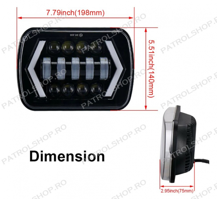 LED headlight Nissan Patrol K160 K260 - PATROL SHOP [3]