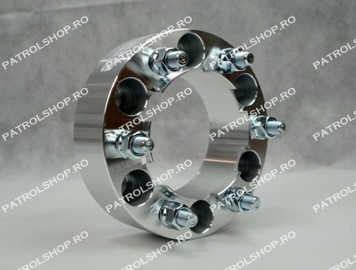 Flansa distantier cu inel centrare decupat 50 mm 6x139.7 M12x1.25 - PATROL SHOP [3]