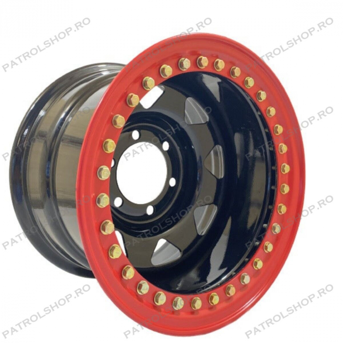 Beadlock steel rim 15x10 ET-50 6x139.7 CB110 - PATROL SHOP [1]