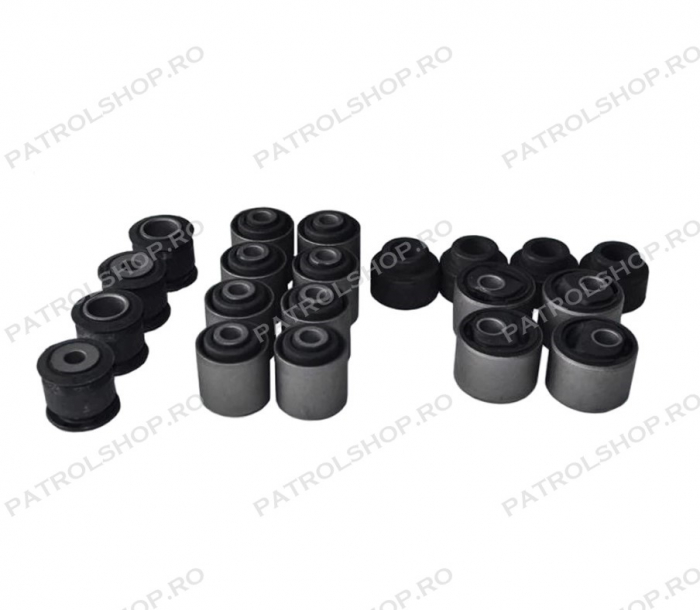 Kit bucse cauciuc complet cu corectie caster Ironman Nissan Patrol Y60 Y61 2.8 - PATROL SHOP [2]