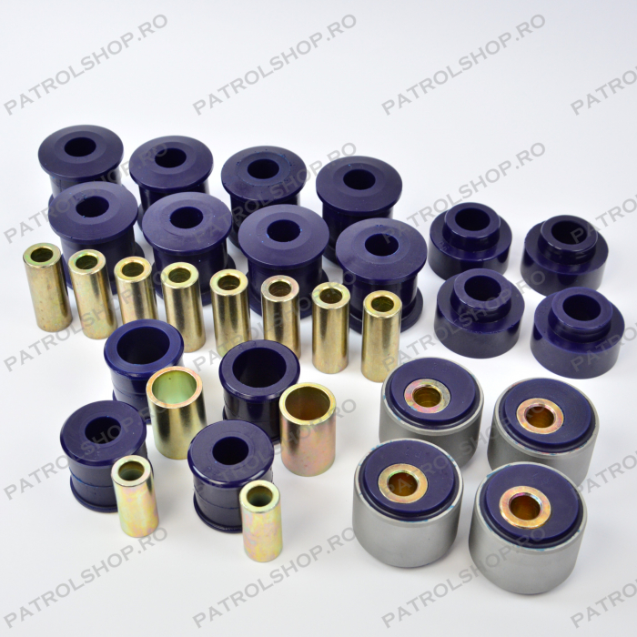 Kit bucse poliuretan complet cu corectie caster Nissan Patrol Y60 Y61 2.8 - PATROL SHOP [1]