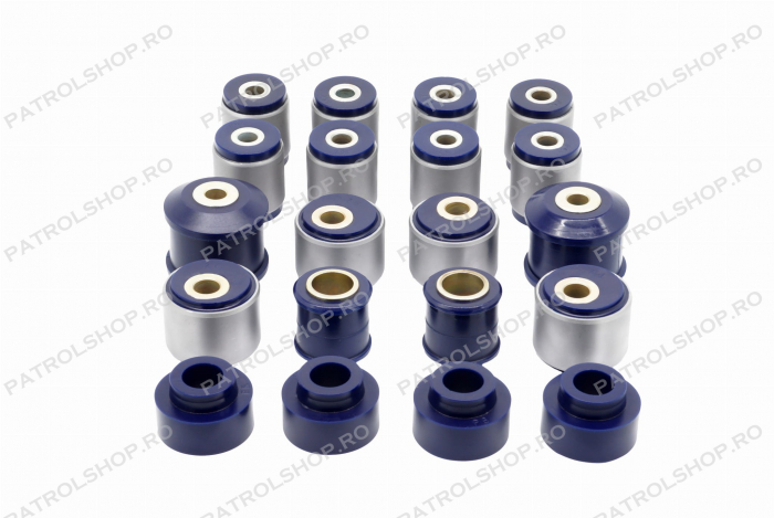 Kit bucse poliuretan heavy-duty complet cu corectie caster Nissan Patrol Y61 3.0 - PATROL SHOP [1]
