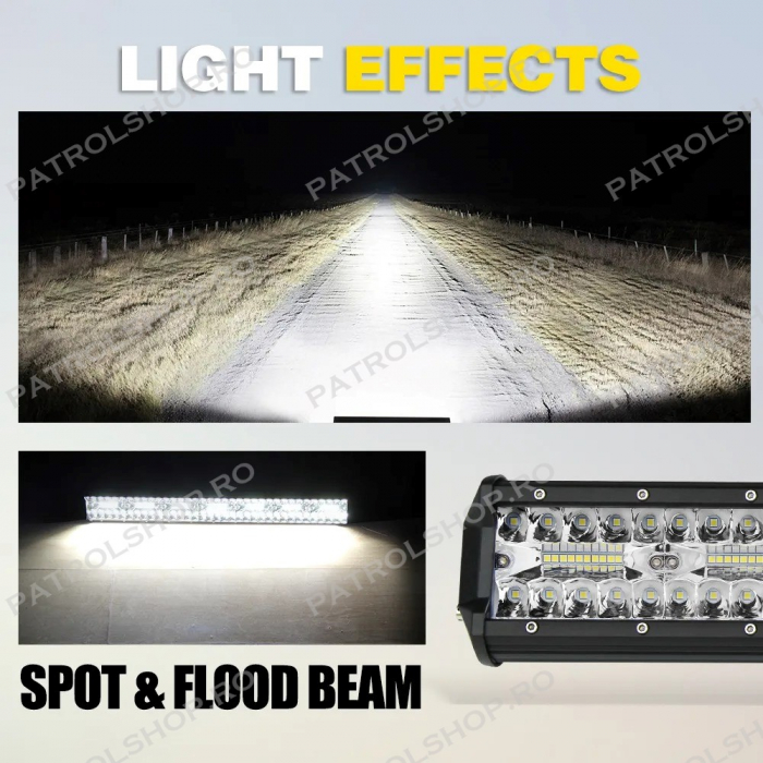 Led bar 107 cm 900W Spot & Flood Combo Beam - PATROL SHOP [5]