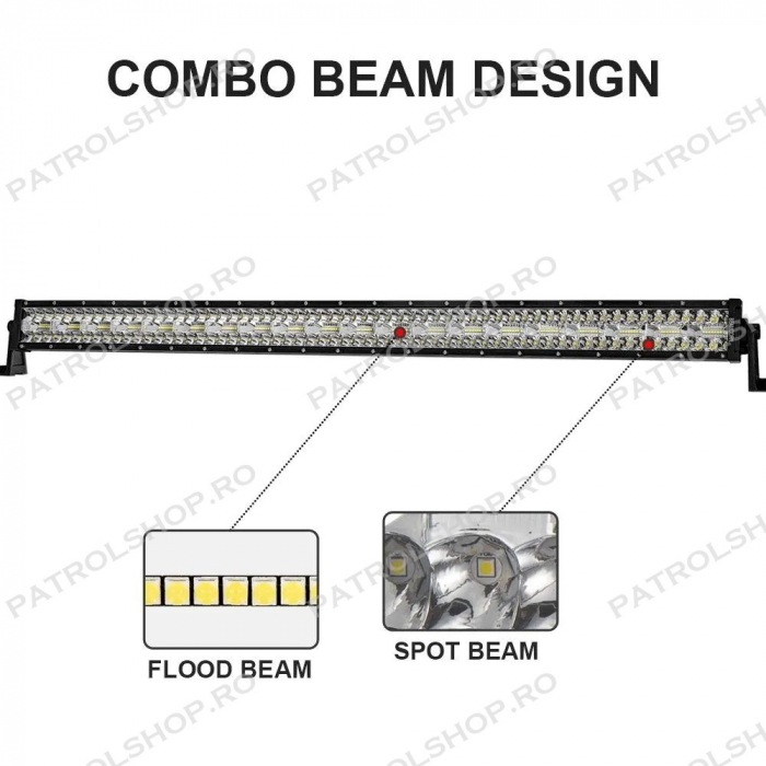 Led bar 107 cm 900W Spot & Flood Combo Beam - PATROL SHOP [3]