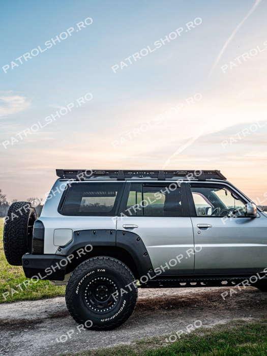 Portbagaj plafon roof-rack slim aluminiu Nissan Patrol Y61 Lung - PATROL SHOP [13]