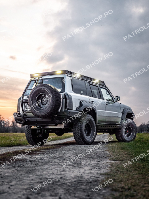 Portbagaj plafon roof-rack slim aluminiu Nissan Patrol Y61 Scurt - PATROL SHOP [8]