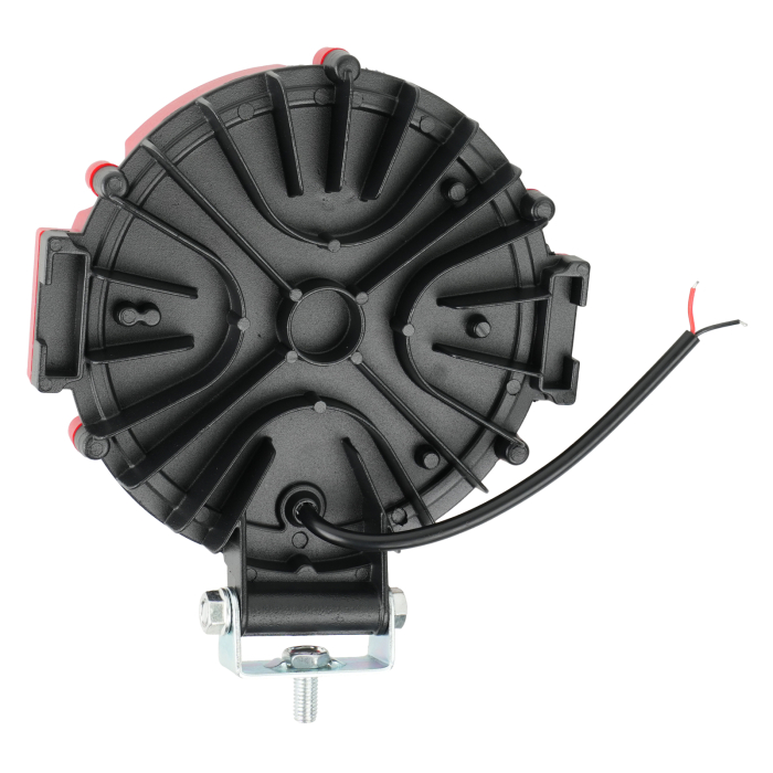 Proiector LED rotund 45W - carcasa rosie - 12-24V [2]