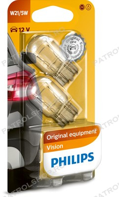 W21/5W Philips Vision bulb set - PATROL SHOP [1]