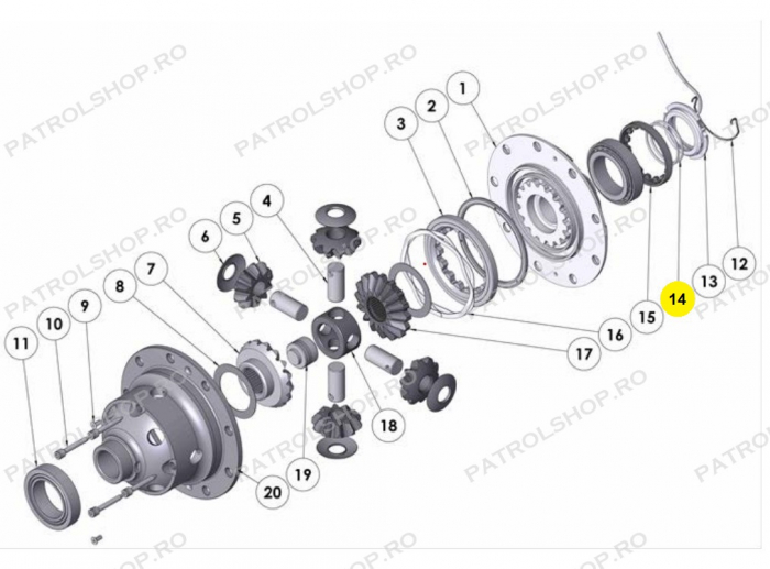 Set o-ring diferential blocabil ARB - PATROL SHOP [2]