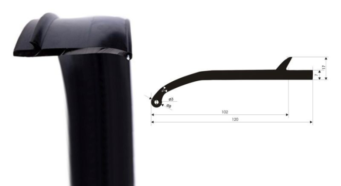 Set overfendere cauciuc universale 100 mm - PATROL SHOP [2]