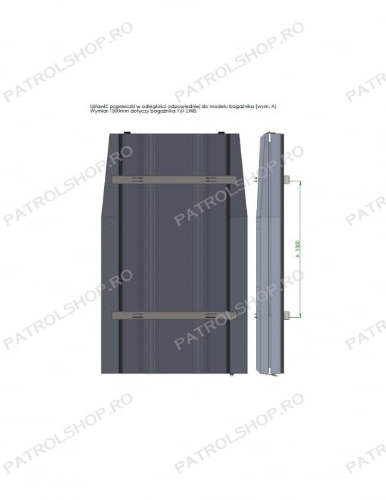 Rooftop Tent Mount Nissan Patrol Y60 - PATROL SHOP [4]