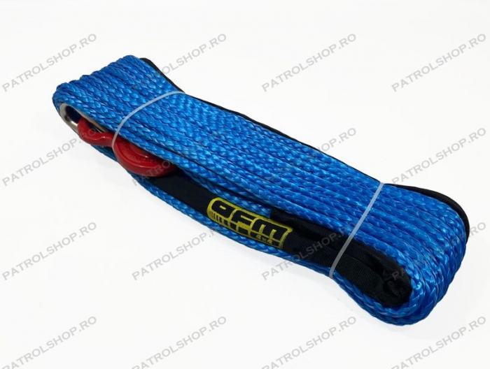 Synthetic winch rope 10mm x 28m OFM - PATROL SHOP [1]