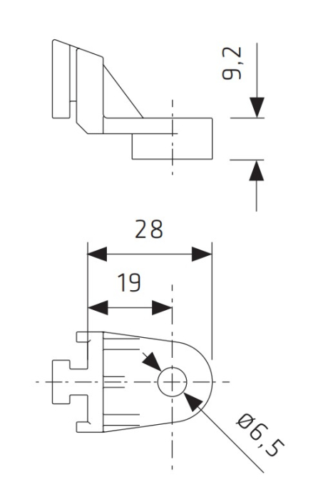 SPAL electric fan mounting bracket - 28x9.2 mm [2]