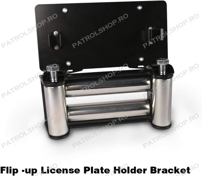 Winch steel cable fairlead number plate mount - PATROL SHOP [2]