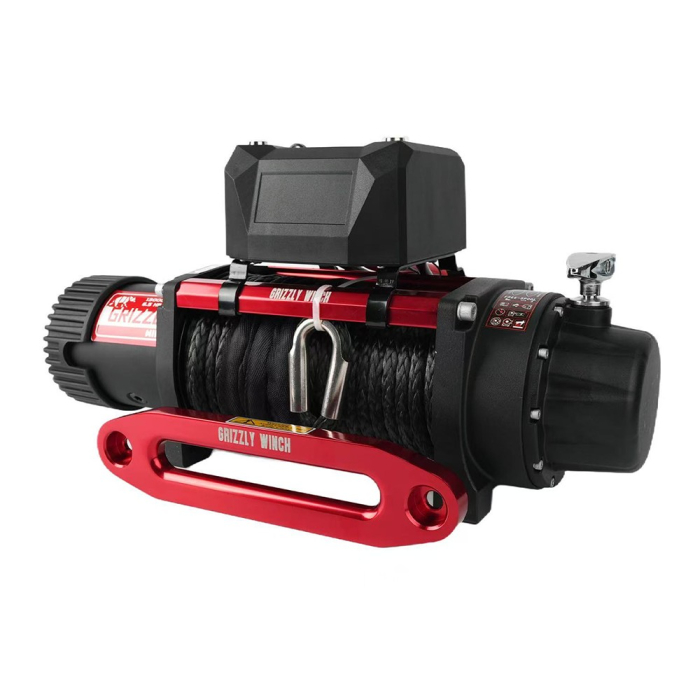 Electric winch Grizzly 13000 lbs - 5897 kg - synthetic rope - PATROL SHOP [2]