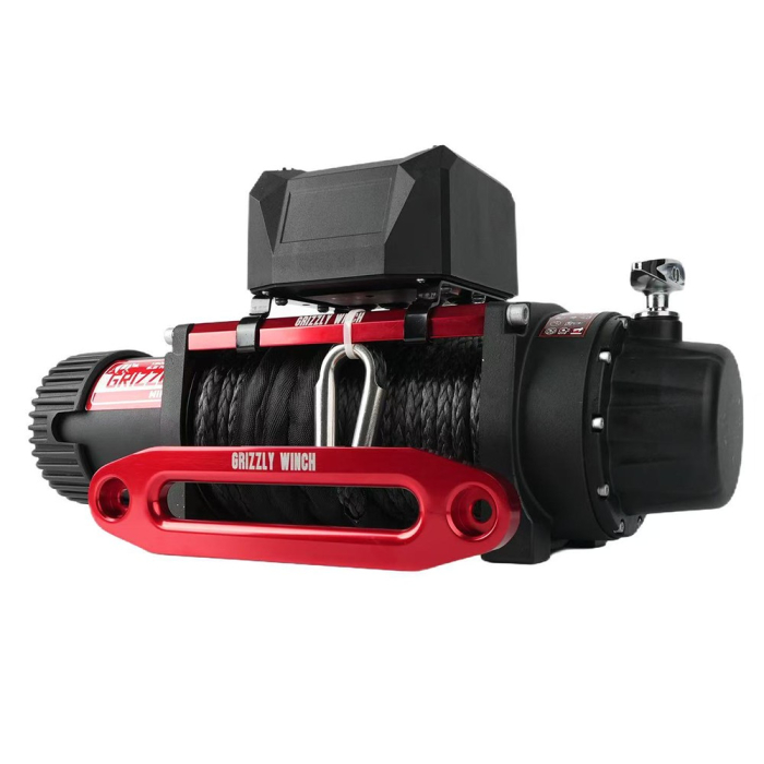 Electric winch Grizzly 13000 lbs - 5897 kg - synthetic rope - PATROL SHOP [6]