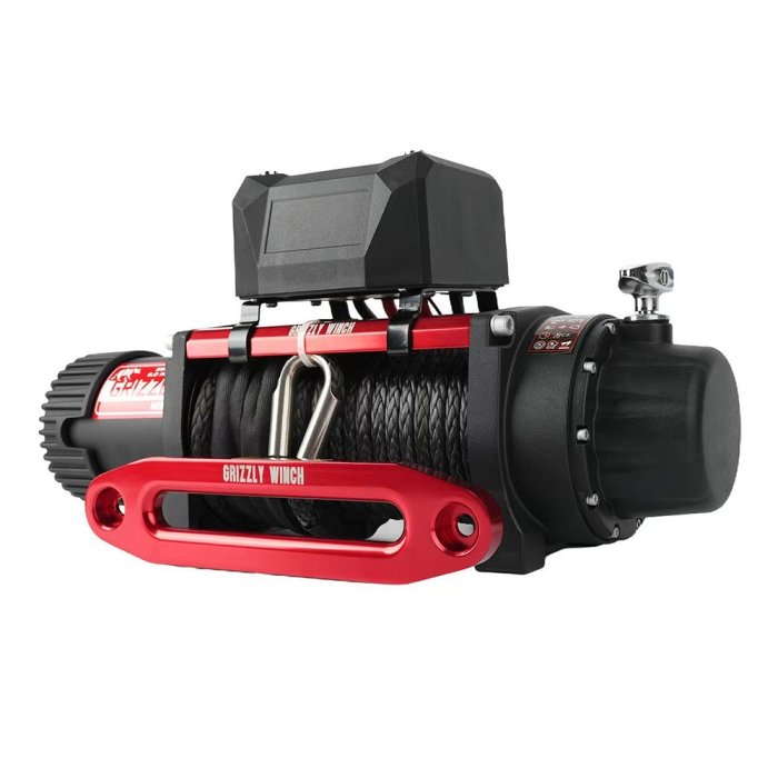 Electric winch Grizzly 9500 lbs - 4310 kg - synthetic rope - PATROL SHOP [3]