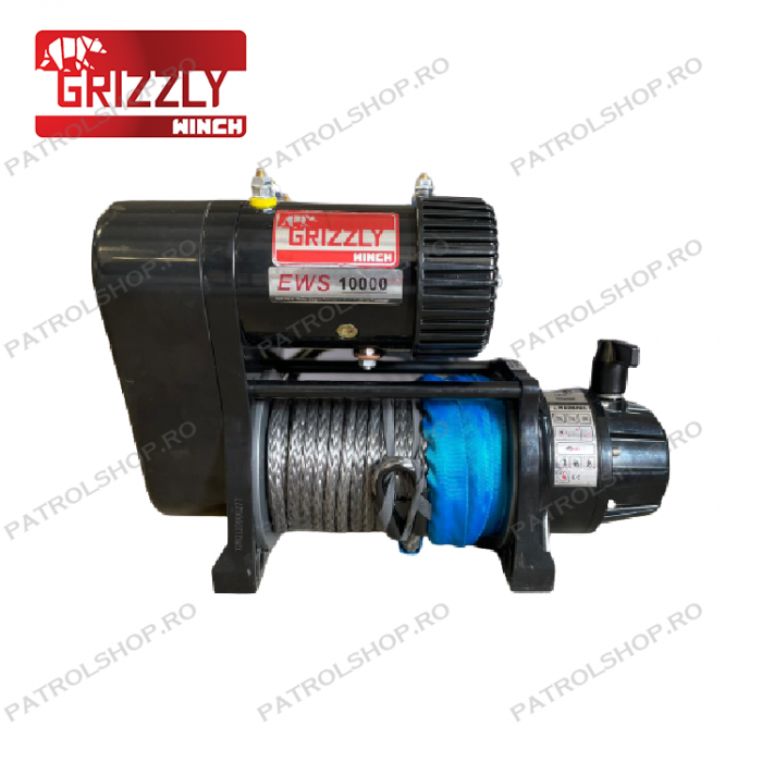 Electric winch Grizzly TWIN EWS 10000 lbs - 4536 kg - synthetic rope - PATROL SHOP [1]