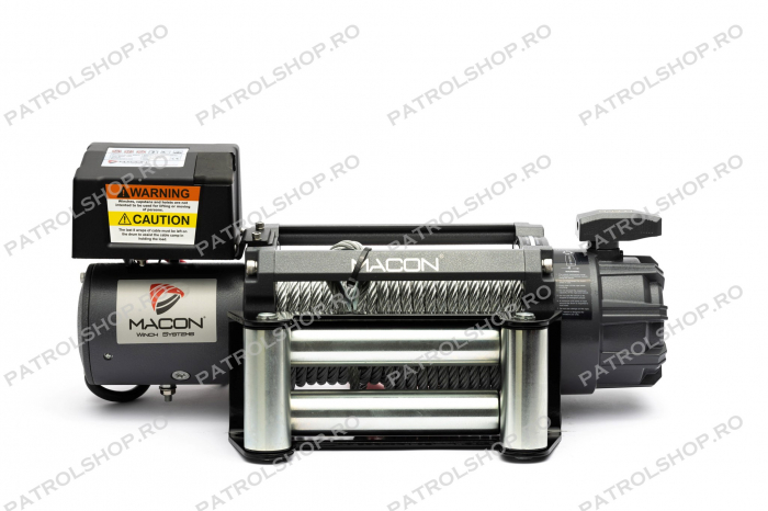 Troliu electric Macon Master 13000 lbs 12V - 5897 kg - cablu otel - PATROL SHOP [2]
