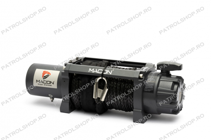Electric winch Macon Master 13000 lbs 12V - 5897 kg - synthetic rope  - PATROL SHOP [4]
