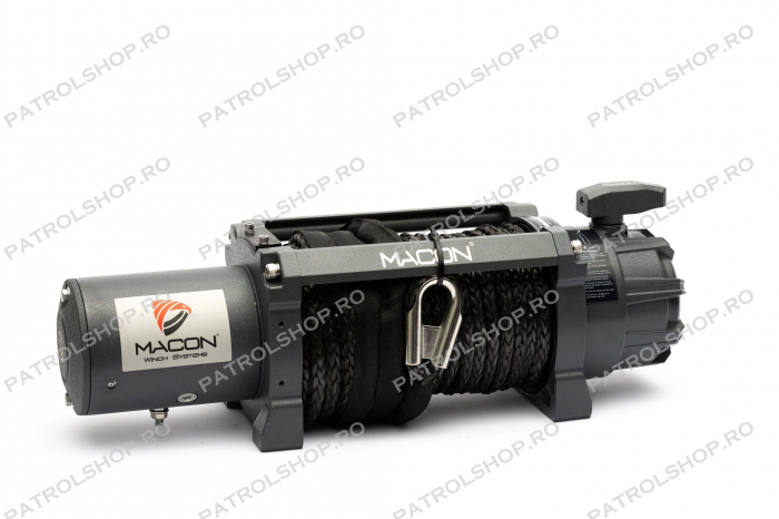 Electric winch Macon Master 13000 lbs 12V - 5897 kg - synthetic rope  - PATROL SHOP [3]