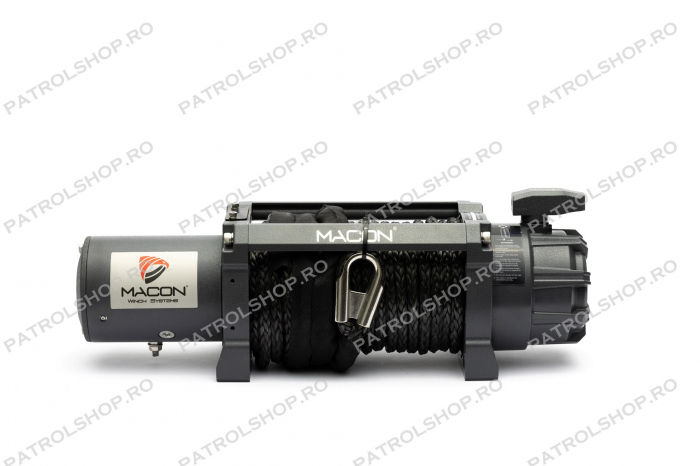 Electric winch Macon Master 13000 lbs 12V - 5897 kg - synthetic rope  - PATROL SHOP [2]