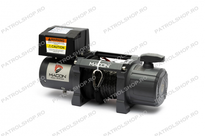 Electric winch Macon Master 9500 lbs 12V - 4310 kg - synthetic rope  - PATROL SHOP [3]