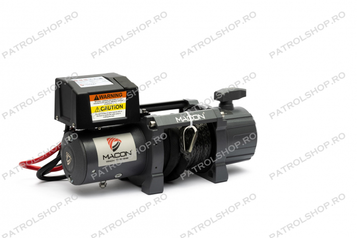 Electric winch Macon Master 9500 lbs 12V - 4310 kg - synthetic rope  - PATROL SHOP [2]